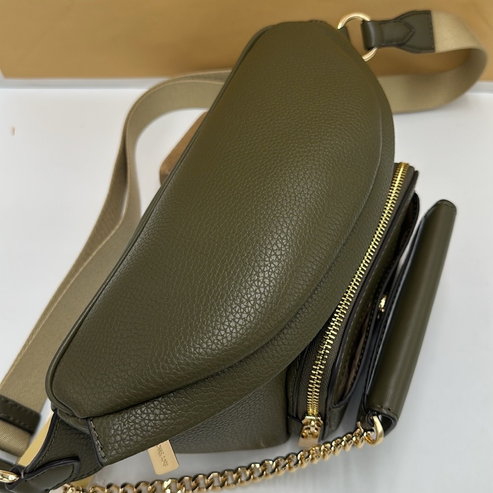 Michael Kors Maisie Large Pebbled Leather 2-in-1 Sling Pack Waist Belt Bag NWT - Picture 5 of 14